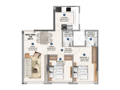 Poonam Polaris 2 & 3 BHK Luxury Residences at Andheri West