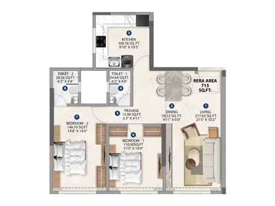 Poonam Polaris 2 & 3 BHK Luxury Residences at Andheri West