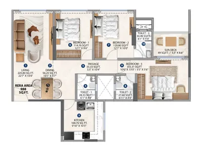 Poonam Polaris 2 & 3 BHK Luxury Residences at Andheri West